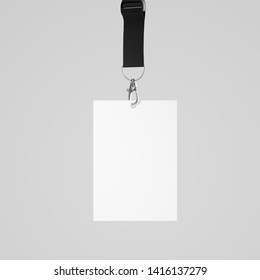 Id Security Card Hanging On Dark Stock Illustration 1416137279 