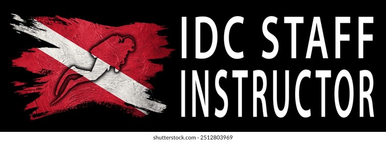 IDC Staff Instructor, Diver Down Flag, Scuba flag, Scuba Diving