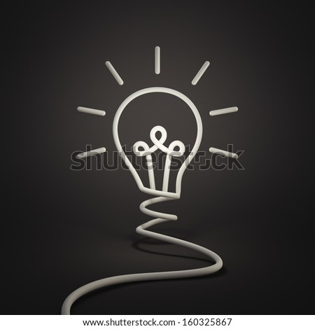 Idea bulb creative concept