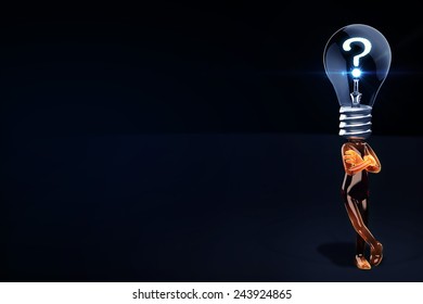 idea concept with light bulbs