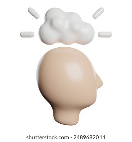 Idea Creative Bulb 3D Icon Rendering Illustration
