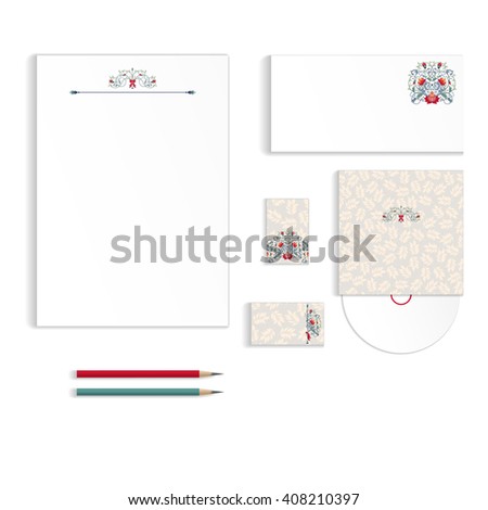 identity templates letterhead envelope