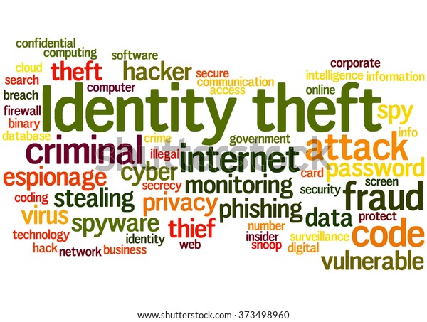 Identity Theft Word Cloud Concept On Stock Illustration 373498960 Shutterstock 3693