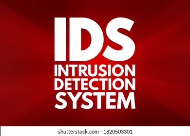 IDS - Intrusion Detection System Acronym, Technology Concept Background