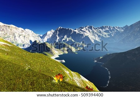 Similar – Foto Bild Blick vom Stoos auf den Vierwaldstättersee