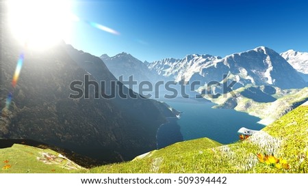 Similar – View from Stoos to Lake Lucerne