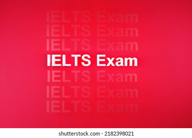 IELTS Exam Multiple Text Shadow Effect Background