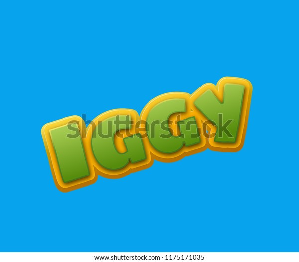 Iggy Popular Nick Names Around World Stock Illustration 1175171035