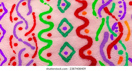 Ikat Pattern. Pink Geometric Pattern Aztec. Pink Ikat Ethnic Pattern. Shibori Designs. Rainbow Geometric Tribal Motifs. Bohemian Handmade Style.