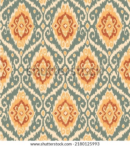 Ikat printing textile pattern wallpaper
