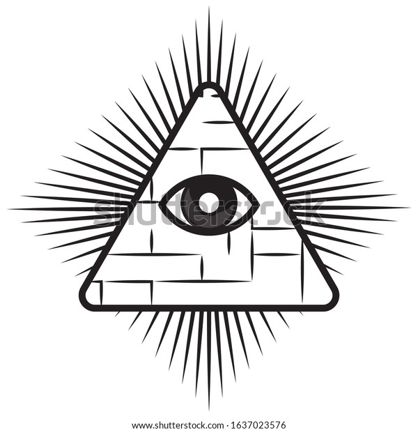 Illuminati Logo Made On Illustrator a Stock Illustration 1637023576 ...