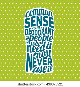illustrated background with mocking quote