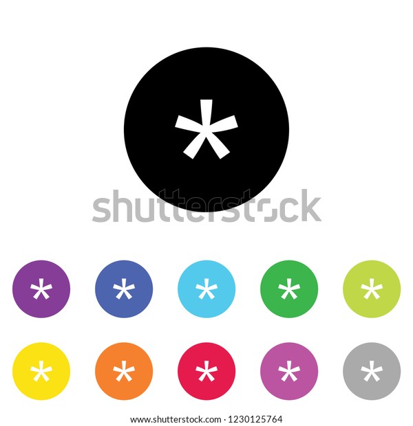 Illustrated Icon Array Colours On White Stock Illustration 1230125764 ...