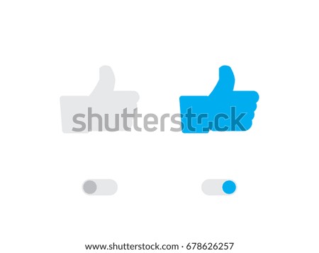 An Illustrated Icon Isolated on a Background - Like