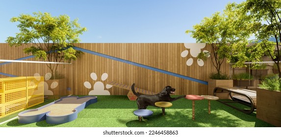 Illustration 3D architecture rendering 3D representation 3D