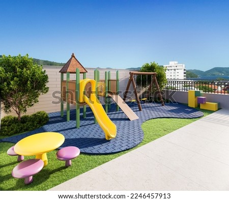 Illustration 3D architecture rendering 3D representation 3D
