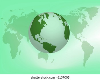 Illustration about the earth on the earth map background