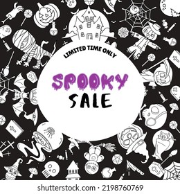 An Illustration About The Spooky Sale Related To This Halloween