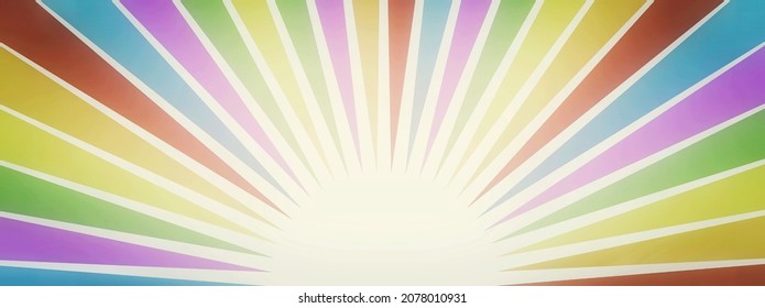 Illustration of abstract sun rays