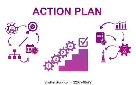 Illustration Of An Action Plan Concept