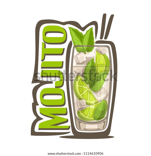 Illustration Alcohol Cocktail Mojito Full Glass のイラスト素材