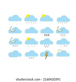 Illustration Of All Kinds Of Weather Conditions