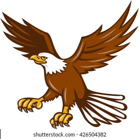 Drawing Sketch Style Illustration Bald Eagle Stock Vector (Royalty Free ...