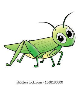 Similar Images, Stock Photos & Vectors of Illustration of a grasshopper ...