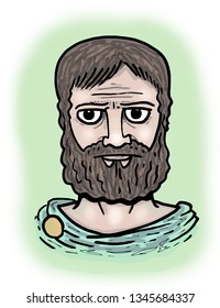 Illustration Of Aristotle. 