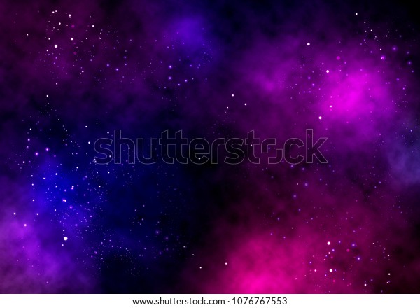 Illustration Background Infinite Space Stars Galaxies Stock ...