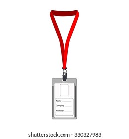 Illustration Of  Badge, Employee Badge, Employee Card, Employee Id, Work Badge, Name Badge
