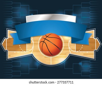 An illustration of a basketball tournament concept. - Powered by Shutterstock