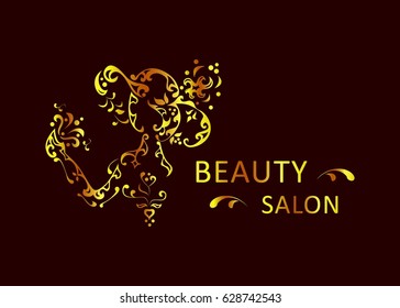 
illustration for the beauty salon with Woman in  hat. - Powered by Shutterstock