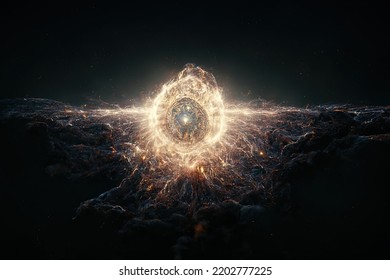 Illustration Of The Big Bang, 3d Render, High Resolution