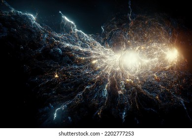 Illustration Of The Big Bang, 3d Render, High Resolution