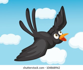 Similar Images, Stock Photos & Vectors of Illustration of black bird