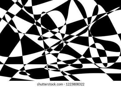 Illustration Black White Abstract Artwork Stock Illustration 1223808322 ...