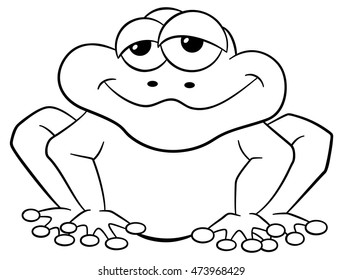 Frog Line Drawing Hd Stock Images Shutterstock