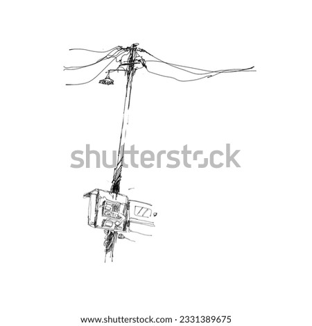 Image, Stock Photo you&me Cable Aviation Sky