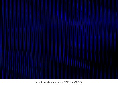 Illustration Blue And Black High Tech Vibes Abstract Background - Audio Sound Waves Desktop - Graphic Design Screen Saver - Dark And Light