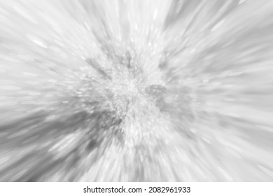 An Illustration of Bokeh Balls in Motion, Showing a Large Frame of Oval Shapes Speeding to a Central Cloud of Geometric Circles. 