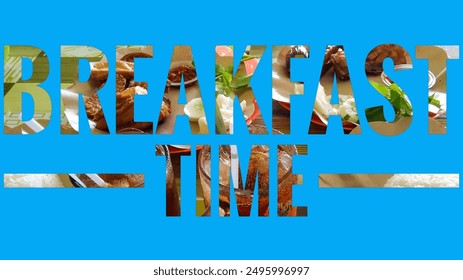 Illustration Breakfast Time. breakfast with typical Indonesian chicken vegetables. 2 portions of chicken vegetables. - Powered by Shutterstock