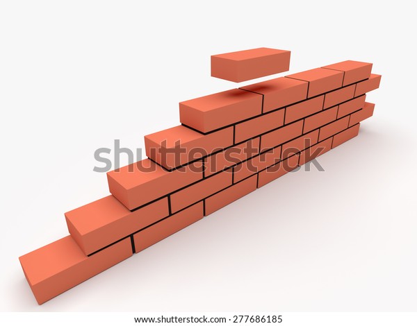 Illustration Brick Wall Concept Building Construction Stock ...