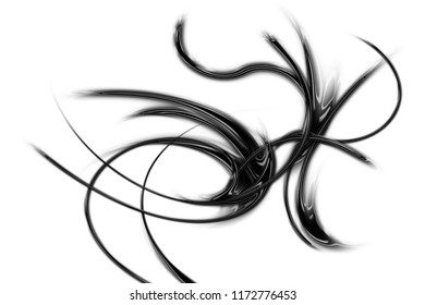 Illustration Bright Black Artwork On White Stock Illustration ...