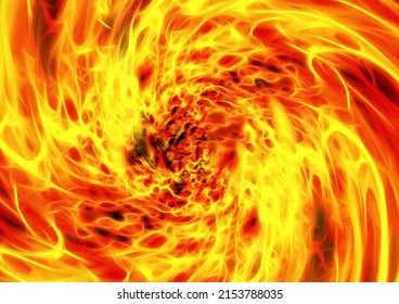 Illustration Of A Burning Fire Whirl