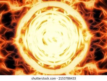 Illustration Of A Burning Fire Whirl