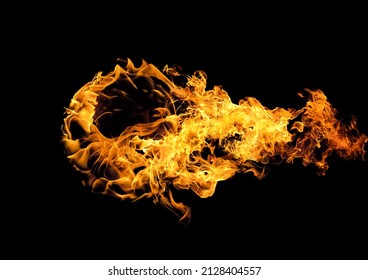 Illustration of a burning fireball
