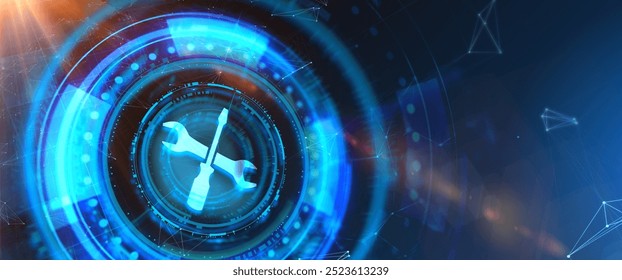 Illustration. Business, Technology, Internet and network concept. Technical support customer service. - Powered by Shutterstock