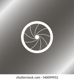 Illustration of camera shutter.