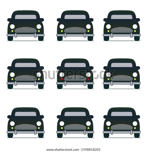 Illustration of a\
car. Car on a white\
background